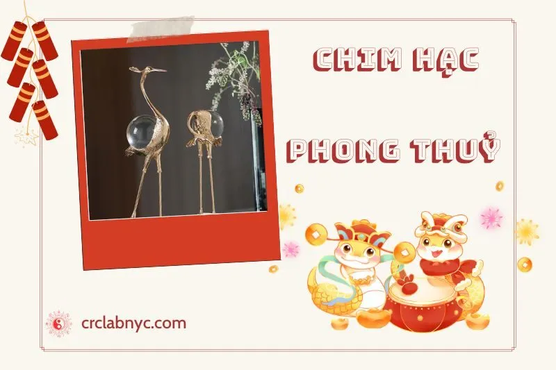 Chim hạc phong thủy hợp mệnh nào