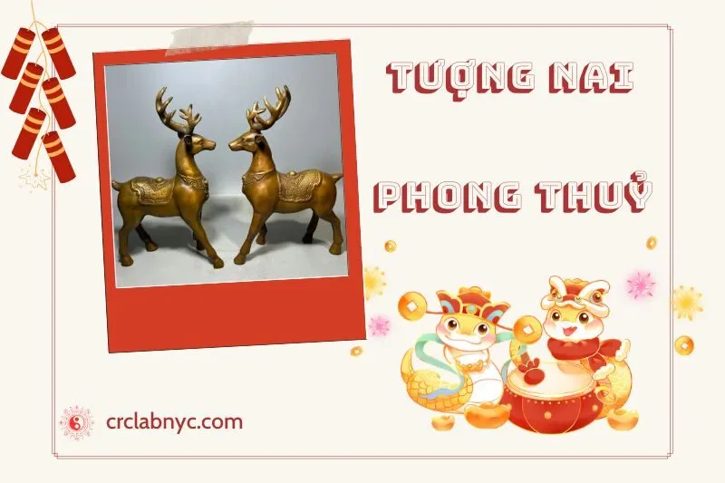 Ý nghĩa của Tượng Nai phong thủy