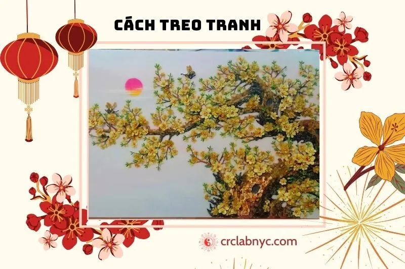 Cách treo tranh hoa mai vàng hợp phong thủy để thu hút tài lộc