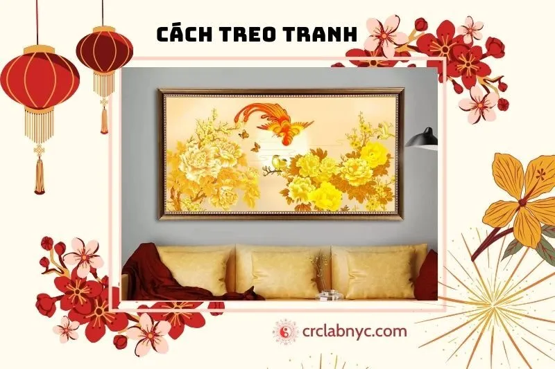 Cách treo tranh phượng hoàng phong thủy đúng cách