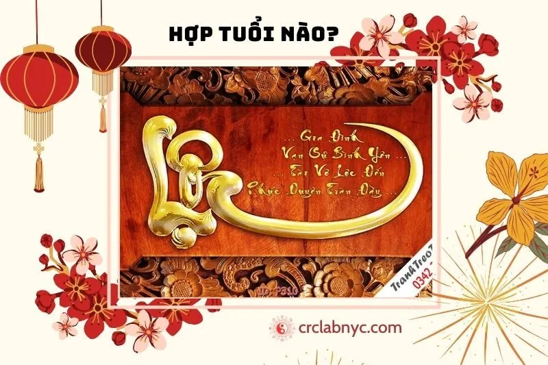 Tranh chữ Lộc phong thủy hợp với tuổi nào?
