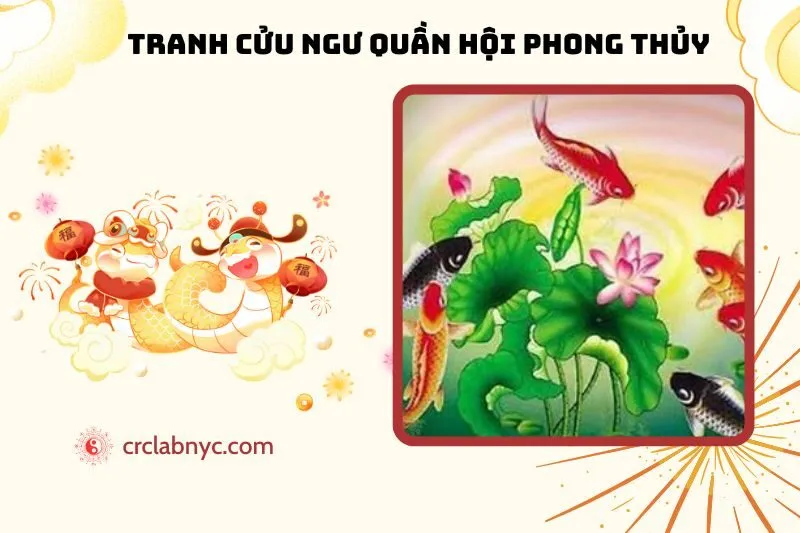Tranh Cửu Ngư Quần Hội Phong Thủy: Ý Nghĩa, Cách Treo, Hợp Tuổi