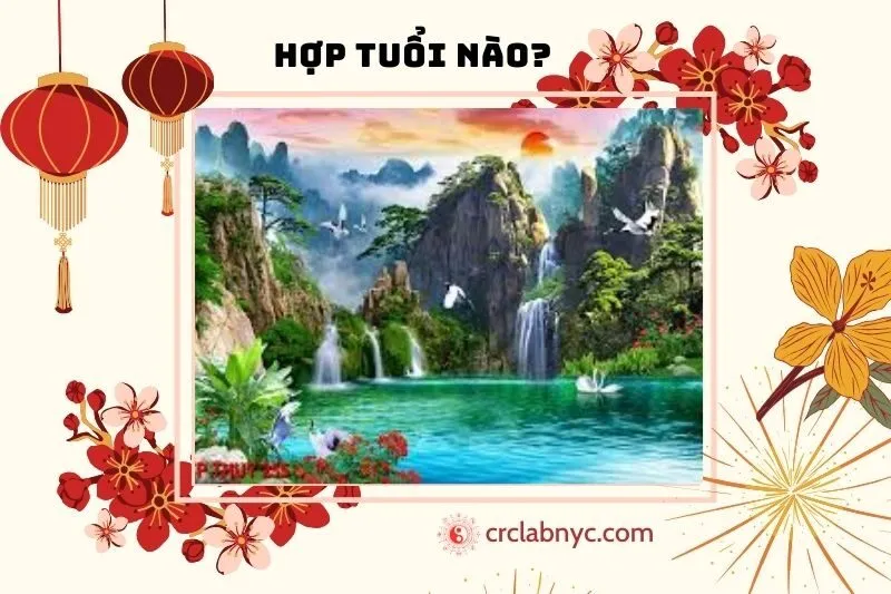 Tranh đồi núi phong thủy hợp tuổi nào, mệnh nào?