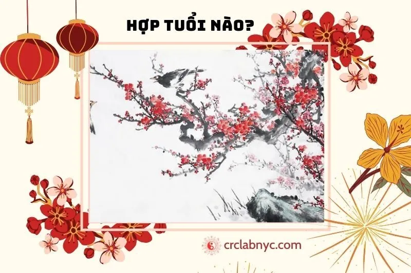 Tranh Hoa Đào Phong Thủy Hợp Với Tuổi Nào?
