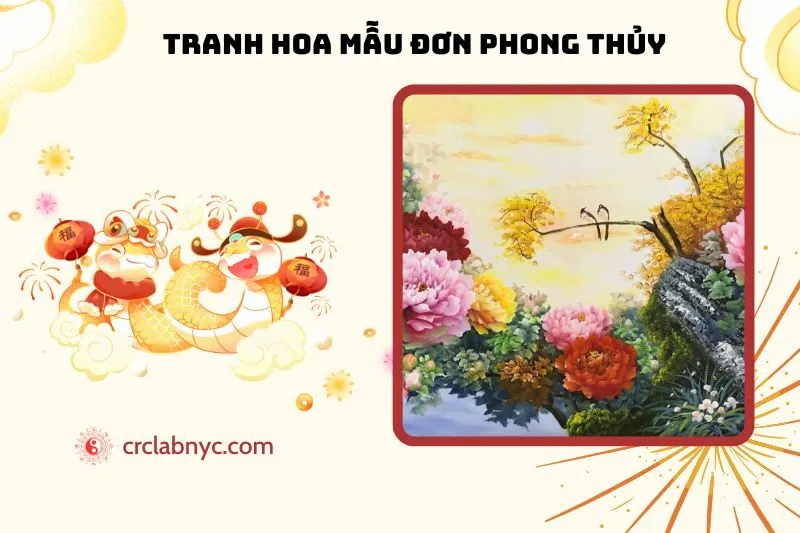 Tranh Hoa Mẫu Đơn Phong Thủy: Ý Nghĩa, Cách Treo, Hợp Tuổi Nào?
