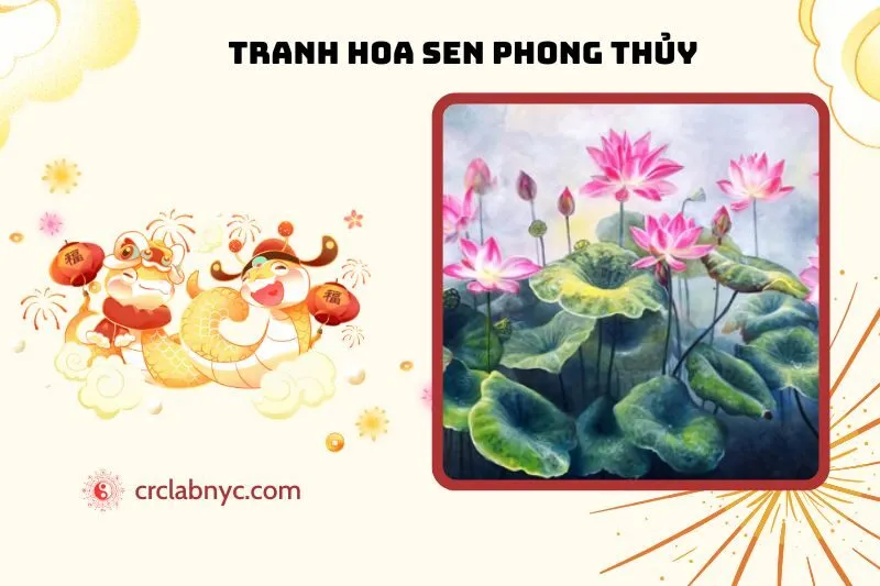 Tranh Hoa Sen Phong Thủy: Ý Nghĩa, Hợp Tuổi Nào & Cách Treo