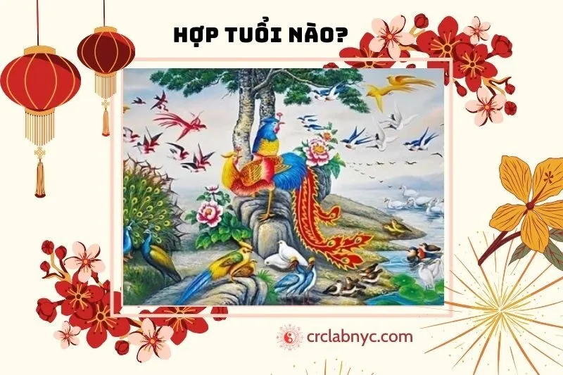 Tranh phượng hoàng phong thủy hợp với tuổi nào?