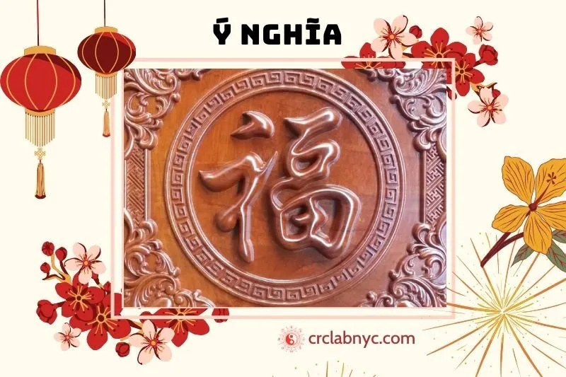 Ý nghĩa của tranh chữ Phúc phong thủy