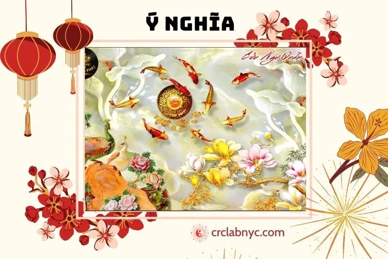 Ý Nghĩa Phong Thủy Của Tranh Cửu Ngư Quần Hội