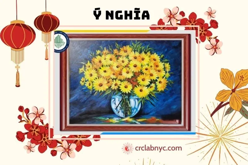 Ý nghĩa tranh hoa cúc phong thủy trong đời sống và văn hóa