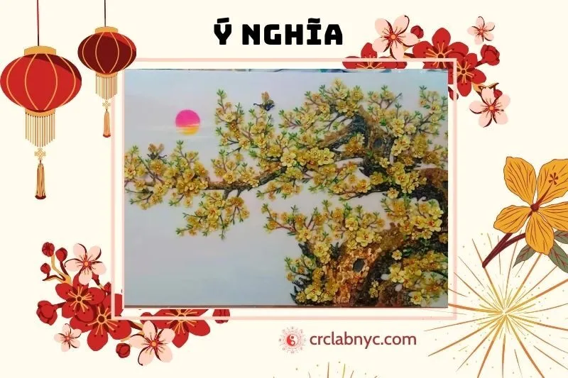 Ý nghĩa tranh hoa mai vàng phong thủy và tác dụng trong đời sống