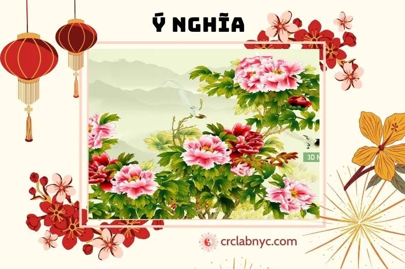Ý Nghĩa Phong Thủy Của Tranh Hoa Mẫu Đơn