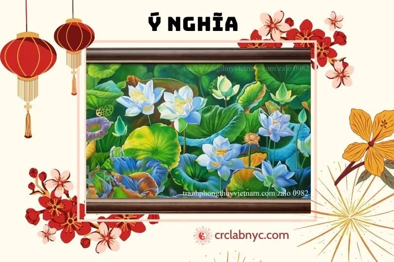 Ý Nghĩa Của Tranh Hoa Sen Phong Thủy