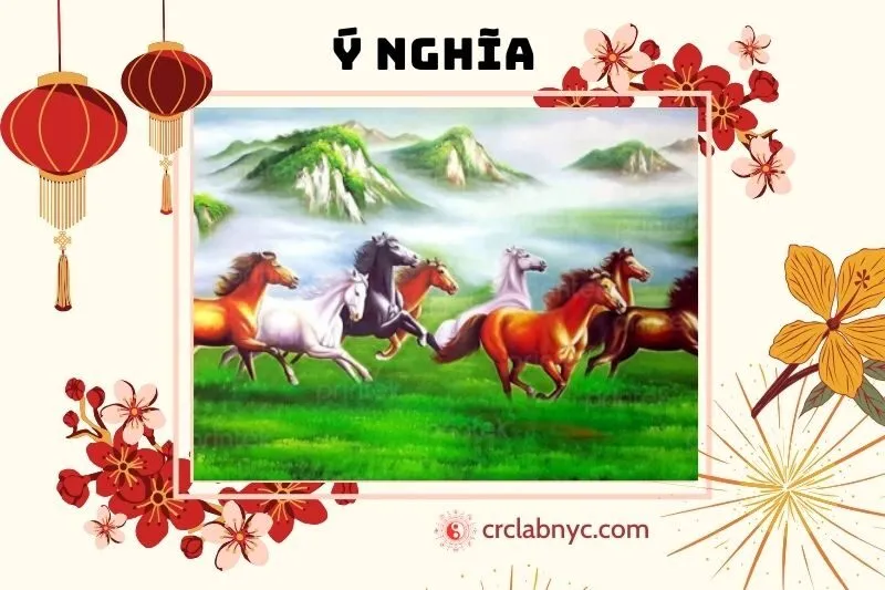 Ý nghĩa phong thủy của tranh mã đáo thành công