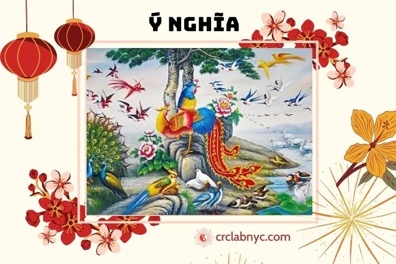 Ý nghĩa của tranh phượng hoàng trong phong thủy